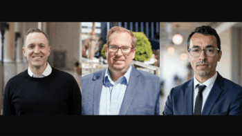 From Left to Right: Michael Lindsay of Metrolinx, Andrew Royston of Urban Engineers, and Abdellah Chajai of Keolis Group. (Photographs courtesy of the respective organizations)